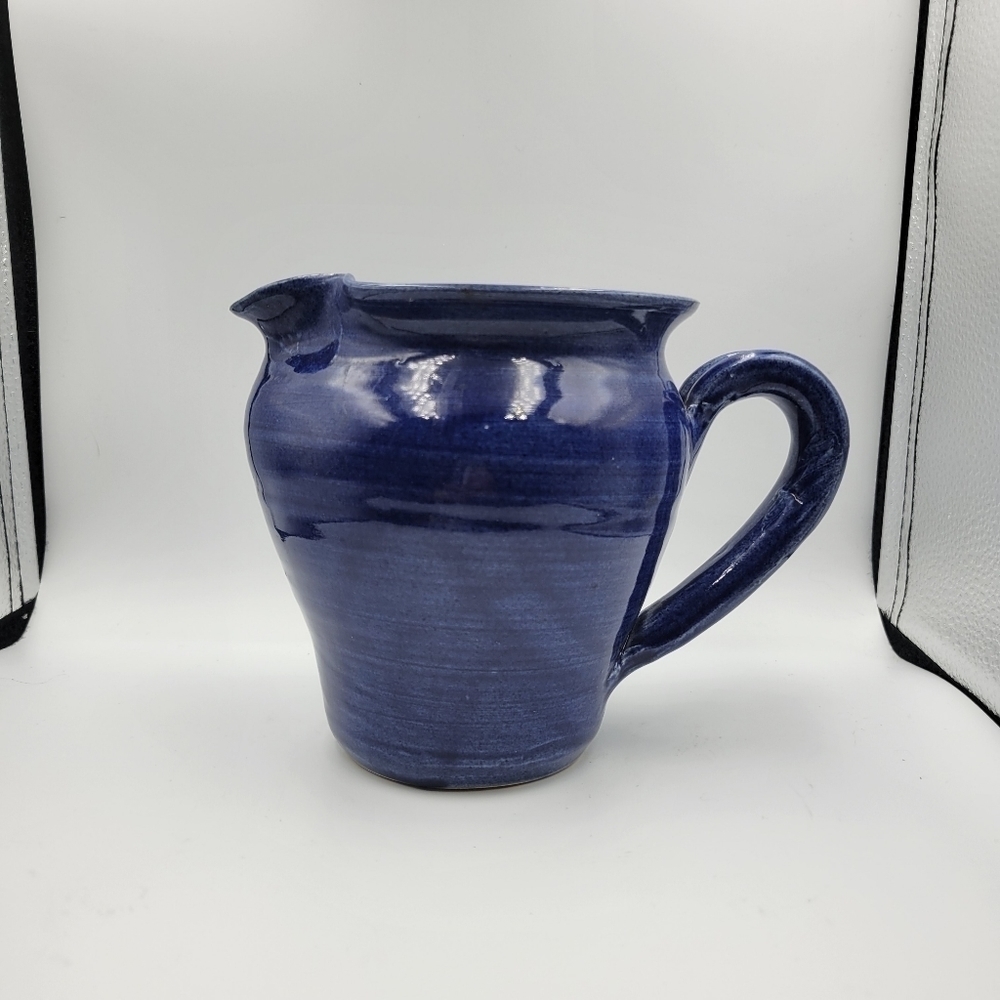 Studio Art Pottery Blue Pitcher